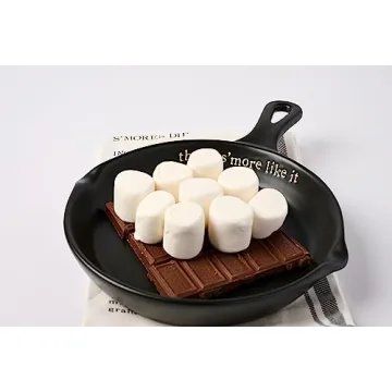 Mud Pie, Black, S'More Set, 11.75" x 8" | spoon 5.5" 26" x 16.5", skillet 11 3/4" x 8" | towel 26" x 16 1/2"
