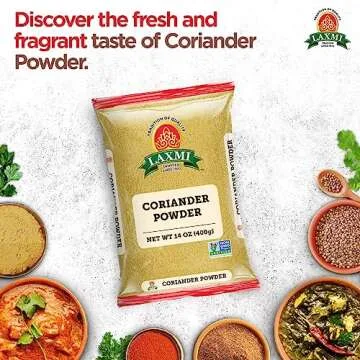 Laxmi Coriander Powder 400gm (14 Oz) | Natural Ground Coriander | Premium quality and high value | Non-GMO Coriander, ground | Free of Adulterations