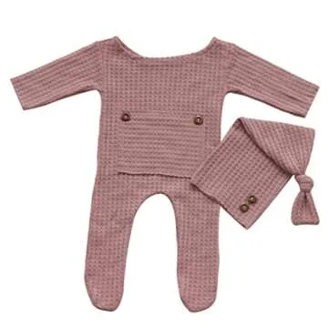 Fashion Newborn Boys Girls Baby Photo Shoot Props Outfits - Crochet Clothes Set