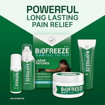Biofreeze 13451 Roll-On Pain-Relieving Gel, 2.5 FL oz, Green Topical, Arthritis, Strains, Bruises, & Sprains