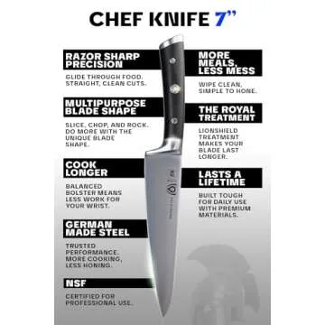 Dalstrong 7-inch Chef Knife - Premium Kitchen Tool