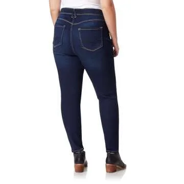 Angels Forever Young Womens 360 Sculpt Skinny Mid-Rise (Standard and Plus) Jeans, Sofia, 20 Plus