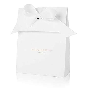 Katie Loxton A Little Beach Please Palm Tree Silver Women's Stretch Adjustable Charm Bangle Bracelet