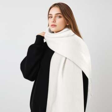 Luxurious Women's Mohair Winter Scarf - Stylish & Warm