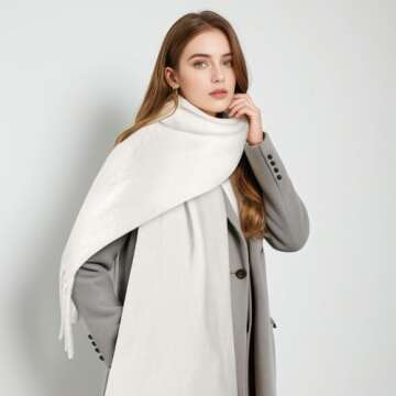 Luxurious Women's Mohair Winter Scarf - Stylish & Warm