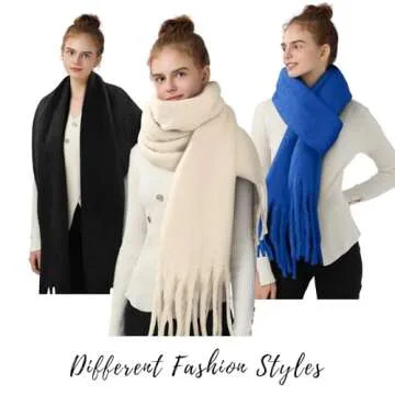 Luxurious Women's Mohair Winter Scarf - Stylish & Warm