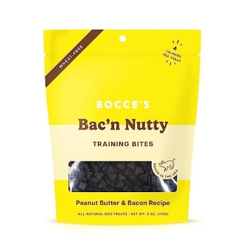 Bocce's Bakery Bac'N Nutty Training Treats for Dogs, Wheat-Free Dog Treats, Made with Real Ingredien...