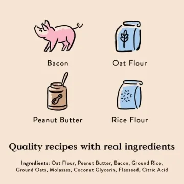 Bocce's Bakery Bac'N Nutty Dog Treats - Healthy & Low-Calorie