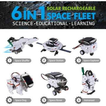 6-in-1 Space Solar Robot Kit for Kids