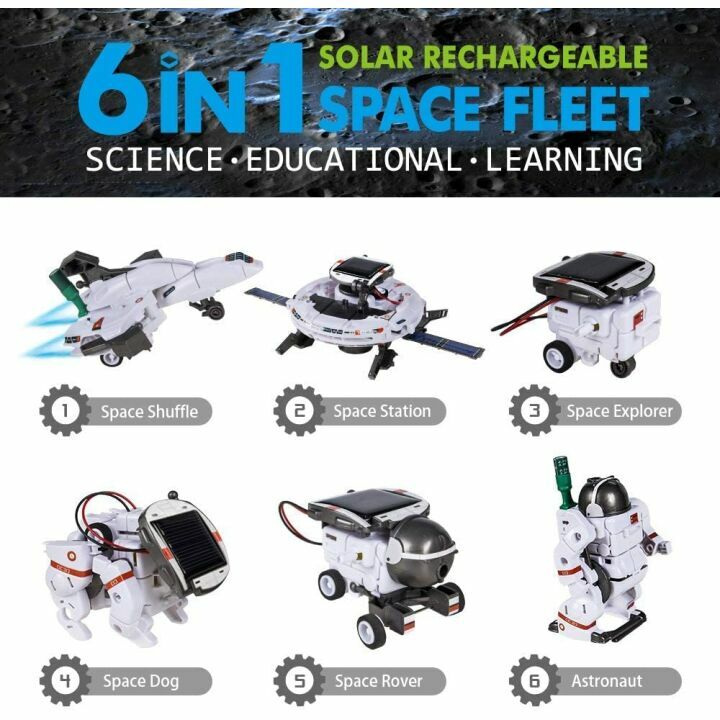 6-in-1 Space Solar Robot Kit for Kids