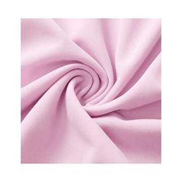 DRESSTELLS Cocktail Dresses, Formal Wedding Guest Bridesmaid Dress for Women 2024, Modest Aline Fit Flare Holiday Party Prom Dress Pastel Pink 3XL