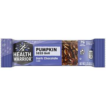 Health Warrior Pumpkin Seed Bars Dark Chocolate 12 Bars
