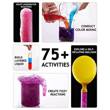 Japace Science Kits for Girls Age 4-8 - 75+ Cool Chemistry Experiments for Fun Learning
