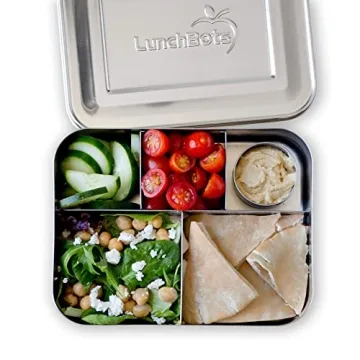 LunchBots Large Cinco Bento Box for Healthy Meals