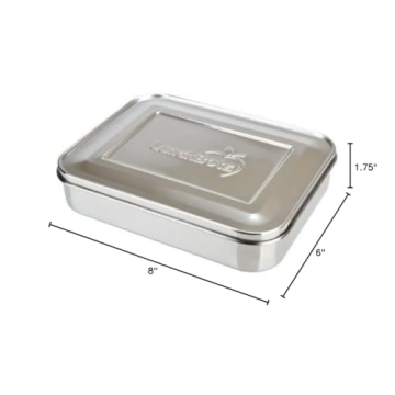 LunchBots Large Cinco Bento Box for Healthy Meals