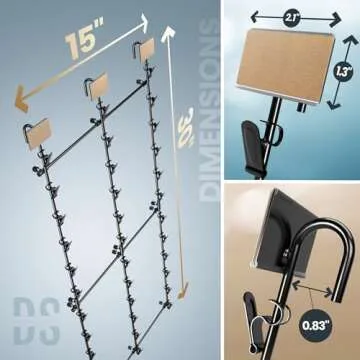DS THE DISPLAY STORE 3pcs Hanging Strips Portable Chip and Cookie Holder Rack