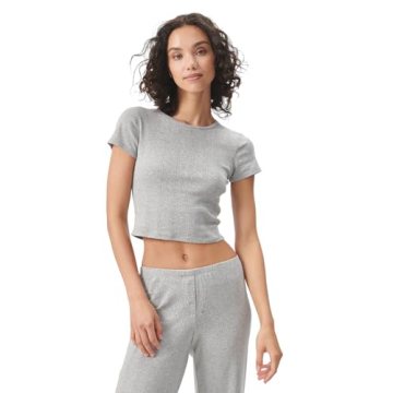 Florence by mills Cozy Crush Short Sleeve Ribbed Tee