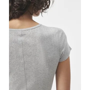 Florence by mills Cozy Crush Short Sleeve Ribbed Tee