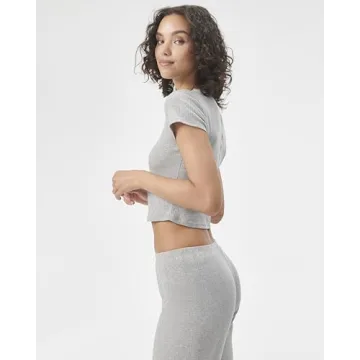 Florence by mills Cozy Crush Short Sleeve Ribbed Tee