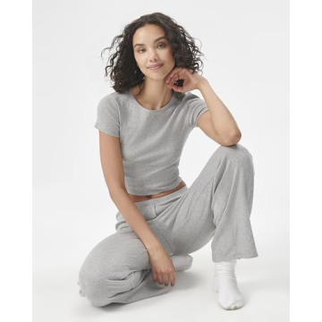 Florence by mills Cozy Crush Short Sleeve Ribbed Tee