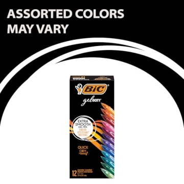 BIC Gelocity Quick Dry Gel Pens for Smooth Writing