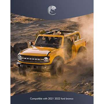 Lupar Heavy Duty Roll Bar Grab Handles Compatible with 2021-2023 Ford Bronco 2/4 Door, 4 Pack Grip Handle Interior Accessories - 4PCS