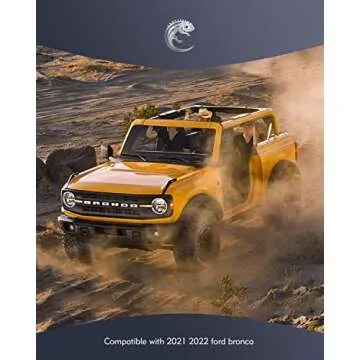 Lupar Heavy Duty Roll Bar Grab Handles Compatible with 2021-2023 Ford Bronco 2/4 Door, 4 Pack Grip Handle Interior Accessories - 4PCS