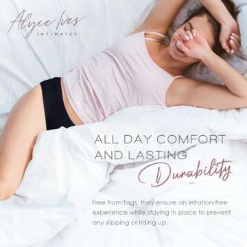 Alyce Ives Intimates Seamless Bikini Underwear for Women, 12 Pack No Show Panties, Laser Cut, Invisi...