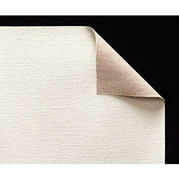 Printable Inkjet Primed Gessoed 8.5" x 11" Canvas Paper Sheets (20 Sheets)