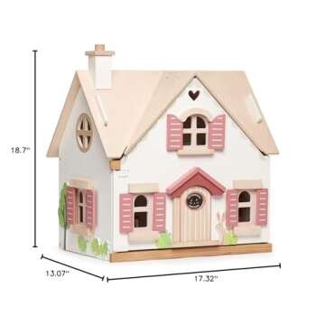 Tender Leaf Toys Cottontail Cottage - Enchanting Wooden Dollhouse