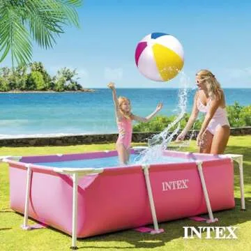 Intex Pink Above Ground Swimming Pool for Summer Fun