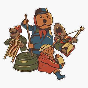 Emmet Otter Jug Band Sticker Sticker Decal Bumper Sticker Waterproof 5"