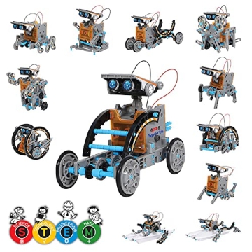 12 Distinct Robots STEM Kit for Kids 8+ - Complete Robotics Set