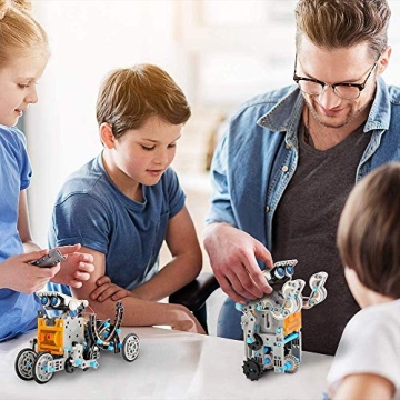 12 Distinct Robots STEM Kit for Kids 8+ - Complete Robotics Set