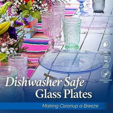 Yungala Blue Glassware Bundle - Elegant Matching Set