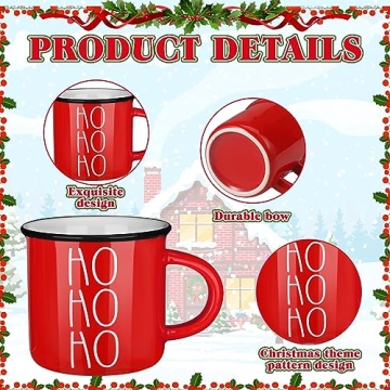 Christmas Mini Coffee Mugs Set of 6 for Holiday Cheer