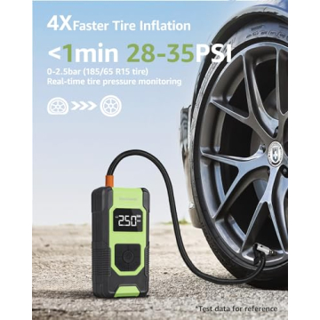 Geschwind Portable Tire Inflator - Fast & Versatile Air Compressor