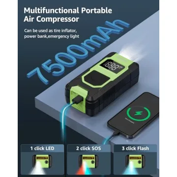 Geschwind Portable Tire Inflator - Fast & Versatile Air Compressor