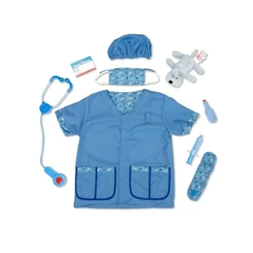 Melissa & Doug Veterinarian Costume Set for Kids - Dress-Up Fun