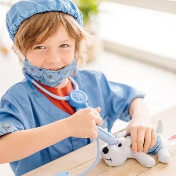Melissa & Doug Veterinarian Costume Set for Kids - Dress-Up Fun