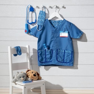 Melissa & Doug Veterinarian Costume Set for Kids - Dress-Up Fun