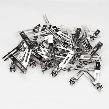 Ryalan Double Prong Hair Clips - 50 Pack For Easy Styling