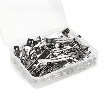 Ryalan Double Prong Hair Clips - 50 Pack For Easy Styling
