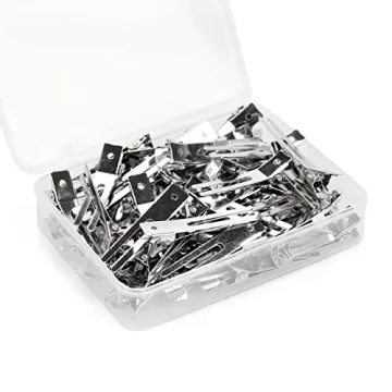 Ryalan Double Prong Hair Clips - 50 Pack For Easy Styling