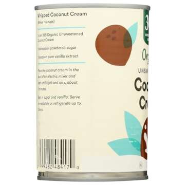365 by Whole Foods Market, Organic Coconut Cream, 13.5 Fl Oz