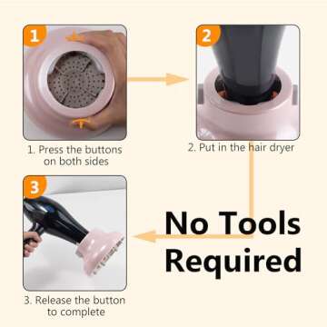 Universal Hair Diffuser for Frizz-Free Curls