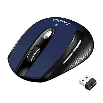 LeadsaiL Wireless Computer Mouse: 2.4G Portable Slim Cordless Ergonomic Design