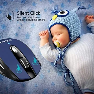 LeadsaiL Wireless Computer Mouse with Adjustable DPI and Comfort