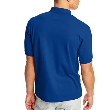 Hanes Men's Short-Sleeve Polo 2-Pack Deep Royal Small