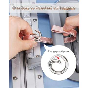 Teskyer Luggage Tags, 3 Pack Premium PU Leather Luggage Tags Privacy Protection Travel Bag Labels Suitcase Tags